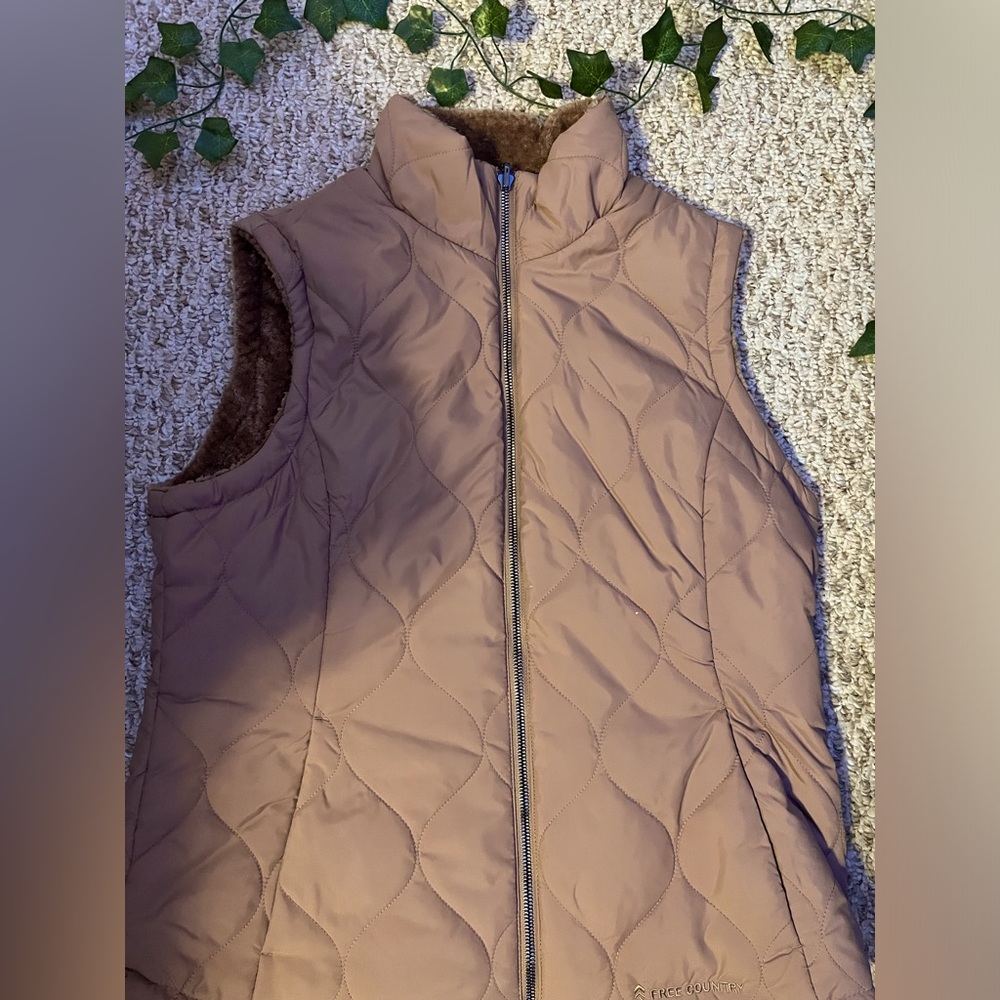 Reversible Brown Vest Size M